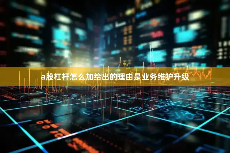 a股杠杆怎么加给出的理由是业务维护升级